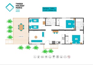 TH Harbour Cabin - 3bdr -sleeps6-