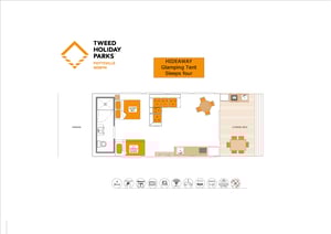 PN Hideaway GlampingTents -4 Floor Plan